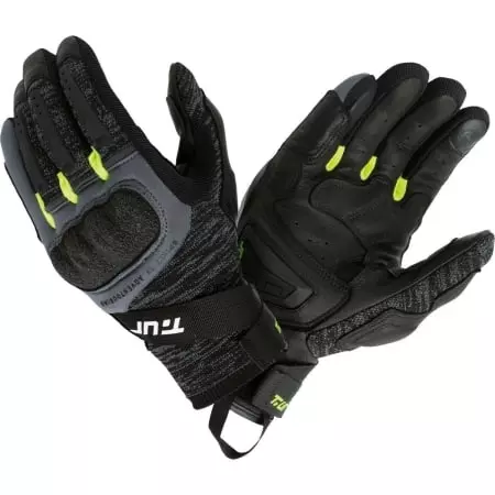 Gants T.UR G-Knit Noir Jaune Fluo