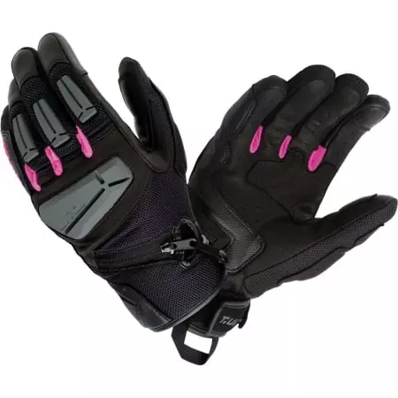 Gants Femme T.UR G Four Noir Fuchsia