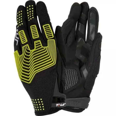 Gants Cross T.UR G Three Noir Jaune Fluo