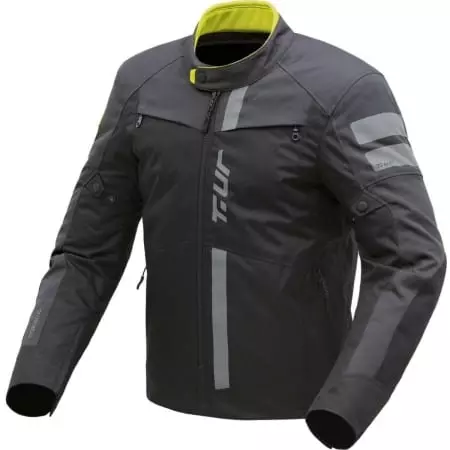 Blouson T.UR Tasmania Hydroscud® Noir Anthracite Foncé Jaune