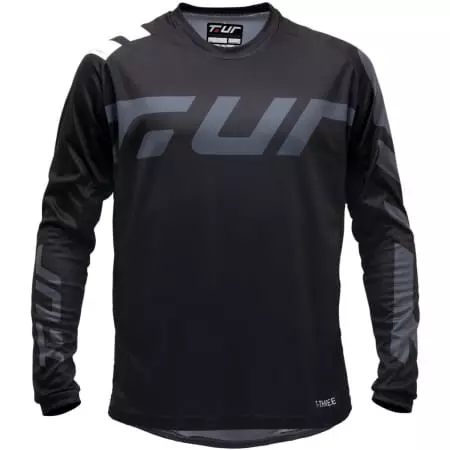 Maillot Cross T.UR T-Three Noir Blanc