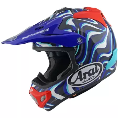 Casque Cross Arai MX-V EVO Stream Bleu - Casque Cross ARAI