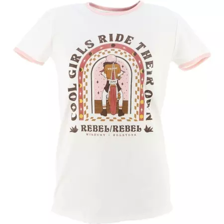 T-Shirt Femme Helstons WD Rebel Blanc