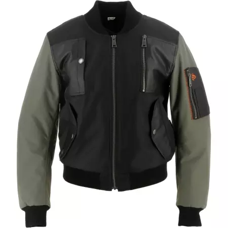Blouson Femme Helstons H-Bomb Technique Noir Kaki