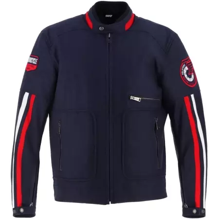 Blouson Helstons Vulcan Technique Bleu Rouge Beige