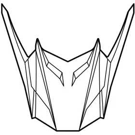 Casquette De Casque Cross V3 Divider Bleu