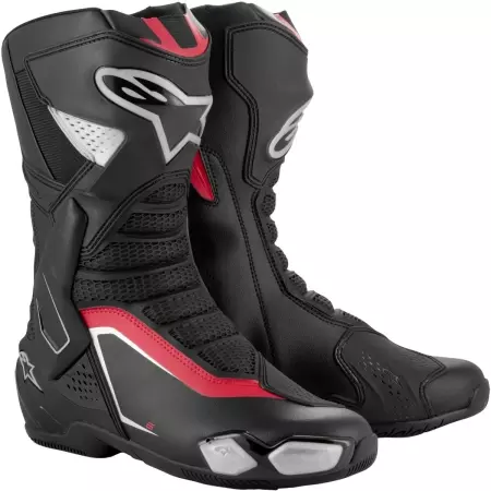 Bottes Alpinestars SMX-6 V3 Noir Argent Rouge