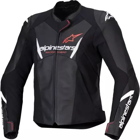 Blouson Femme Alpinestars Stella Faster V3 Noir Blanc Corail Fluo