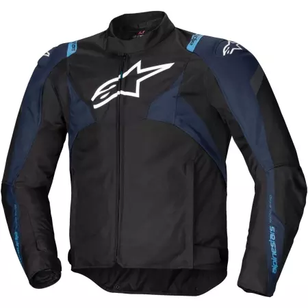 Blouson Alpinestars T-Jaws V4 WP Noir Bleu Foncé Bleu
