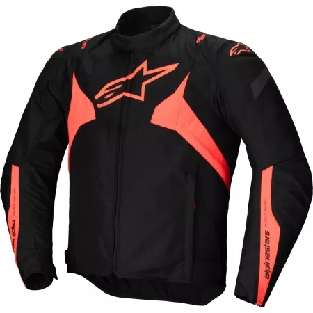 Blouson Alpinestars T-Jaws V4 WP Noir Rouge Fluo