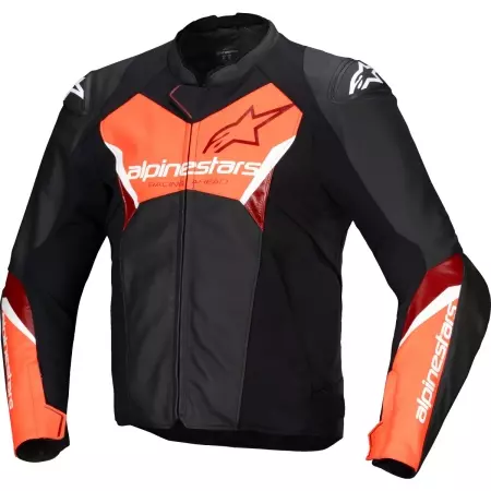 Blouson Alpinestars Faster V3 Noir Rouge Fluo
