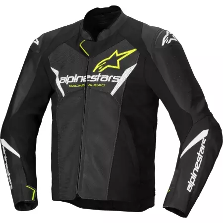 Blouson Alpinestars Faster V3 Airflow Noir Blanc Jaune Fluo