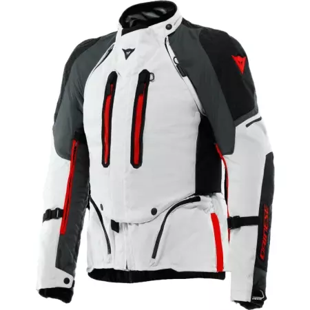 Veste Dainese Super Adventure Absoluteshell Argent Gris Métal Rouge