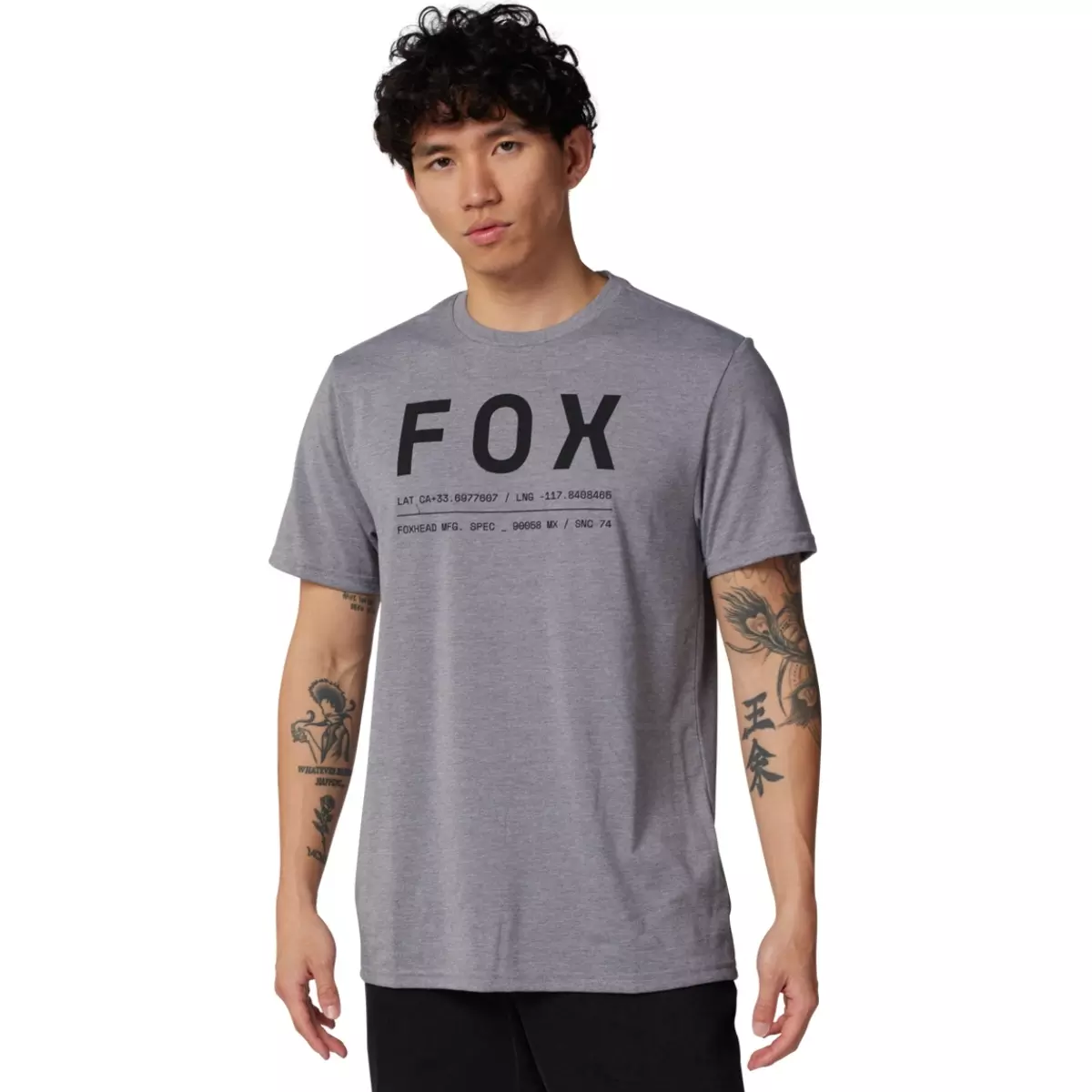 T-Shirt Fox Non Stop Tech Gris Graphite Chiné
