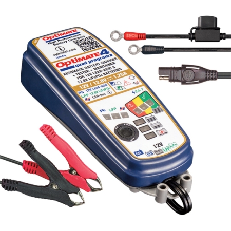 Chargeur Tecmate OptiMate 4 Quad Acide/Lithium TM630 - Électricité TECMATE