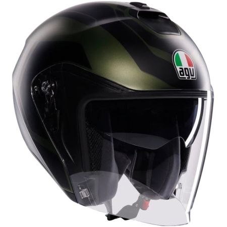 Casque AGV Irides Sakai Vert Mat Noir