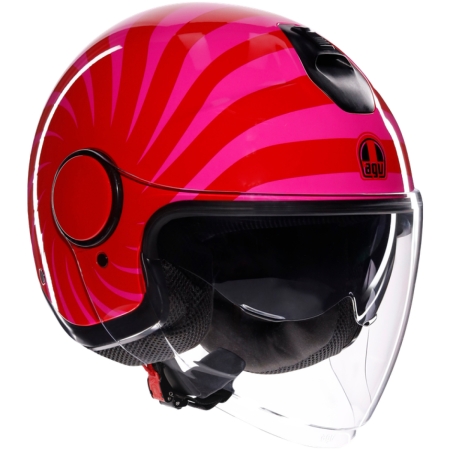 Casque AGV Eteres Tropea Rouge Rose