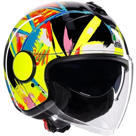 Casque AGV Eteres Rossi Winter Test 2019 Multicolore - Casque Jet AGV