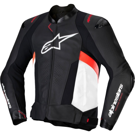 Blouson Alpinestars Missile V3 Noir Blanc Rouge Fluo
