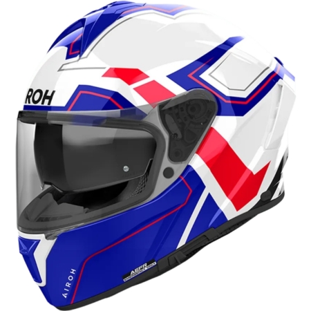 Casque Airoh Spark 2 Dart Bleu Rouge Brillant