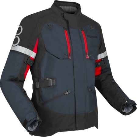 Veste Bering Halifax Noir Anthracite Rouge