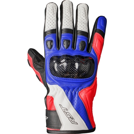Gants RST Stunt 3 Rouge Blanc Bleu