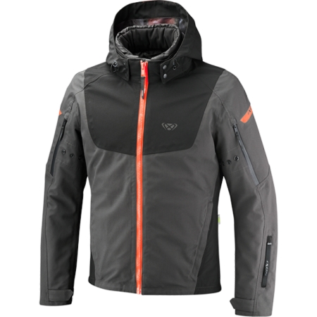 Blouson Ixon Burning Anthracite Noir Rouge Vif