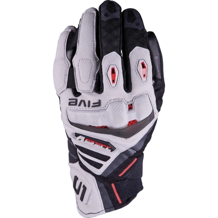 Gants Five TFX1 Airflow Short Gris Rouge Fluo
