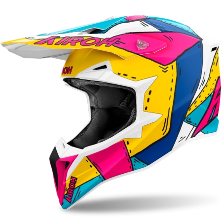 Casque Cross Airoh Wraaap Paint Mat