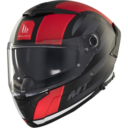 Casque MT Helmets Thunder 4 SV Treads B5 Noir Mat Rouge - Casque Intégral MT Helmets