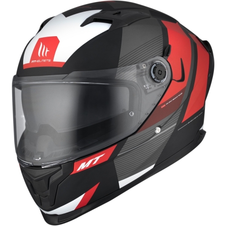 Casque MT Helmets Braker SV Chento B5 Noir Mat Rouge - Casque Intégral MT Helmets