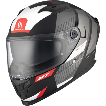 Casque MT Helmets Braker SV Chento B0 Noir Mat Gris - Casque Intégral MT Helmets
