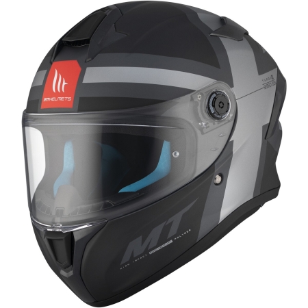 Casque MT Helmets Targo S Britain C2 Noir Mat Titane - Casque Intégral MT Helmets