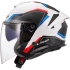 Casque Ls2 OF618 Verso II Air Blanc Bleu Rouge