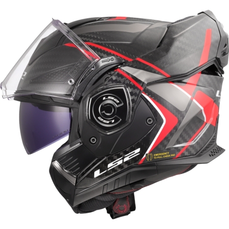 Casque LS2 FF901 Advant X Carbon Future II Rouge