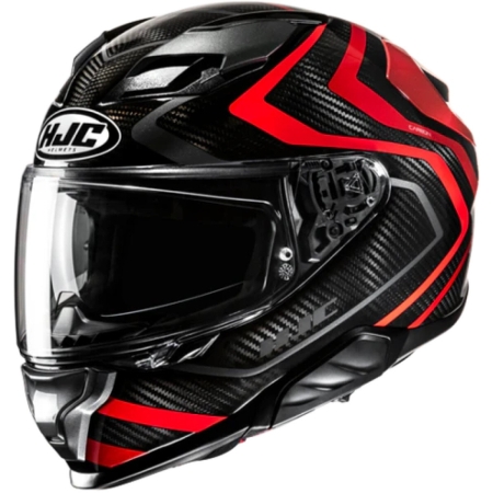 Casque HJC F71 Carbon Nevio MC1 Noir Rouge