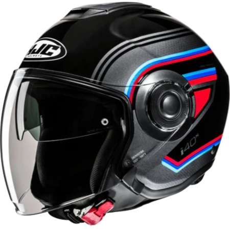Casque HJC I40N Linia MC21 Noir Bleu Rouge