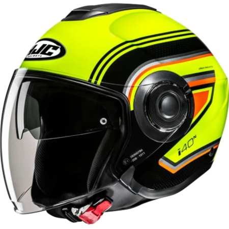 Casque HJC I40N Linia MC3H Jaune Fluo Orange