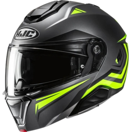 Casque HJC I91 Tricus MC3HSF Noir Jaune Fluo