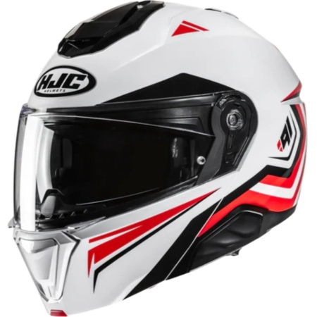 Casque HJC I91 Tricus MC1 Blanc Rouge