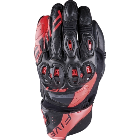 Gants Five SF1 Evo Noir Rouge Fluo