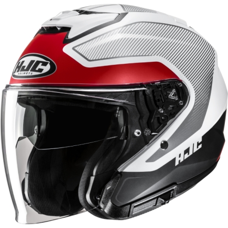 Casque HJC I31 Tevis MC1SF Noir Blanc Rouge
