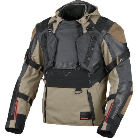 Blouson Macna Tryton Taupe Noir