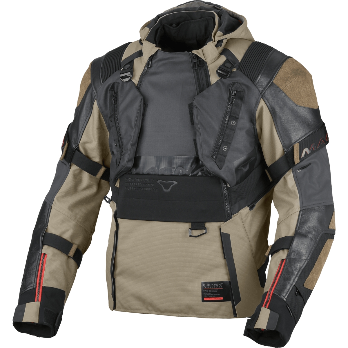 Blouson Macna Tryton Taupe Noir