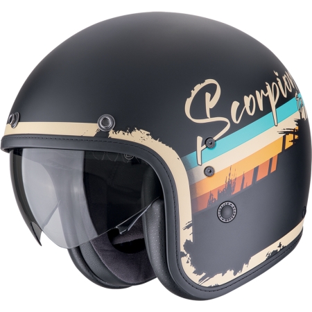 Casque Scorpion Belfast Evo Adonis Noir Mat Beige
