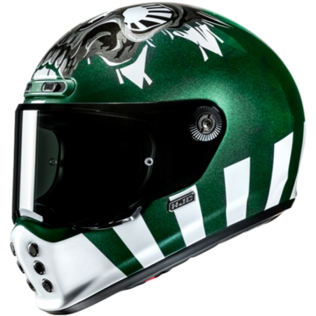 Casque HJC V10 Crania MC4 Vert Blanc