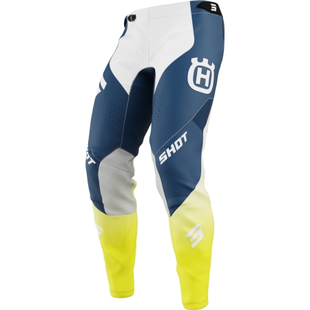 Pantalon Cross Shot Aerolite Husqvarna MX25 Bleu - Equipement Cross SHOT
