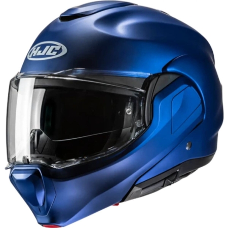 Casque HJC F100 Uni Semi Flat Bleu Métallique