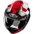 Casque HJC F100 Bios MC1 Rouge Gris Clair Blanc