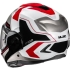 Casque HJC F100 Bios MC1 Rouge Gris Clair Blanc